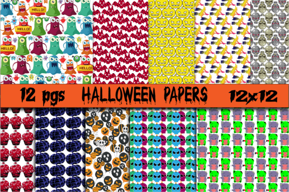 Download Halloween Digital Papers - Halloween digital Collection