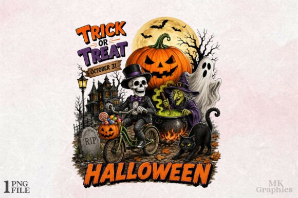 Download Trick or Treat Halloween PNG Design - Trick or treat Collection
