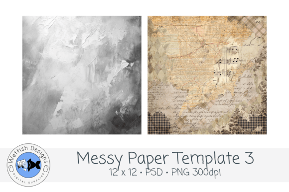 Download Messy Paper PSD PNG Template 3 - Png template Collection