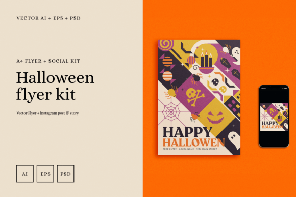 Download Halloween 2023 Flyer + Instagram Story - Story Collection