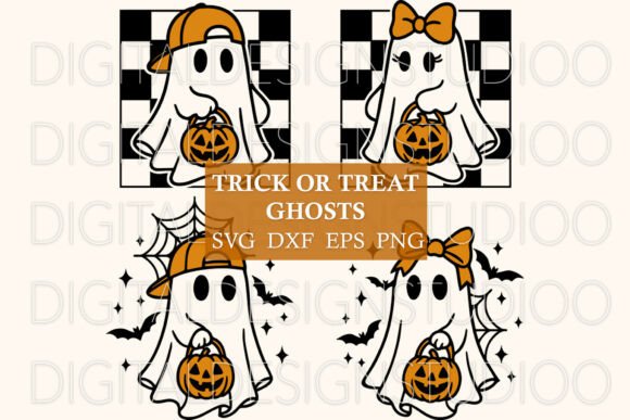 Download Cute Ghost SVG for Trick or Treat Bags - Trick or treat Collection