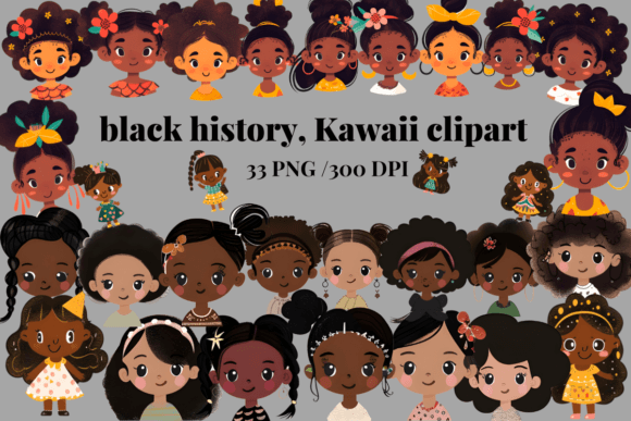 Download Black History, Kawaii Clipart Bundle - Story Collection