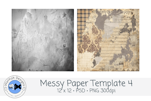 Download Messy Paper PSD PNG Template 4 - Png template Collection